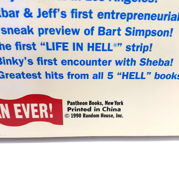 THE BIG BOOK OF HELL Hardcover 1st ed. Matt Groening SIMPSONS Cartoons VGUC 1990 - Picture 12 of 12